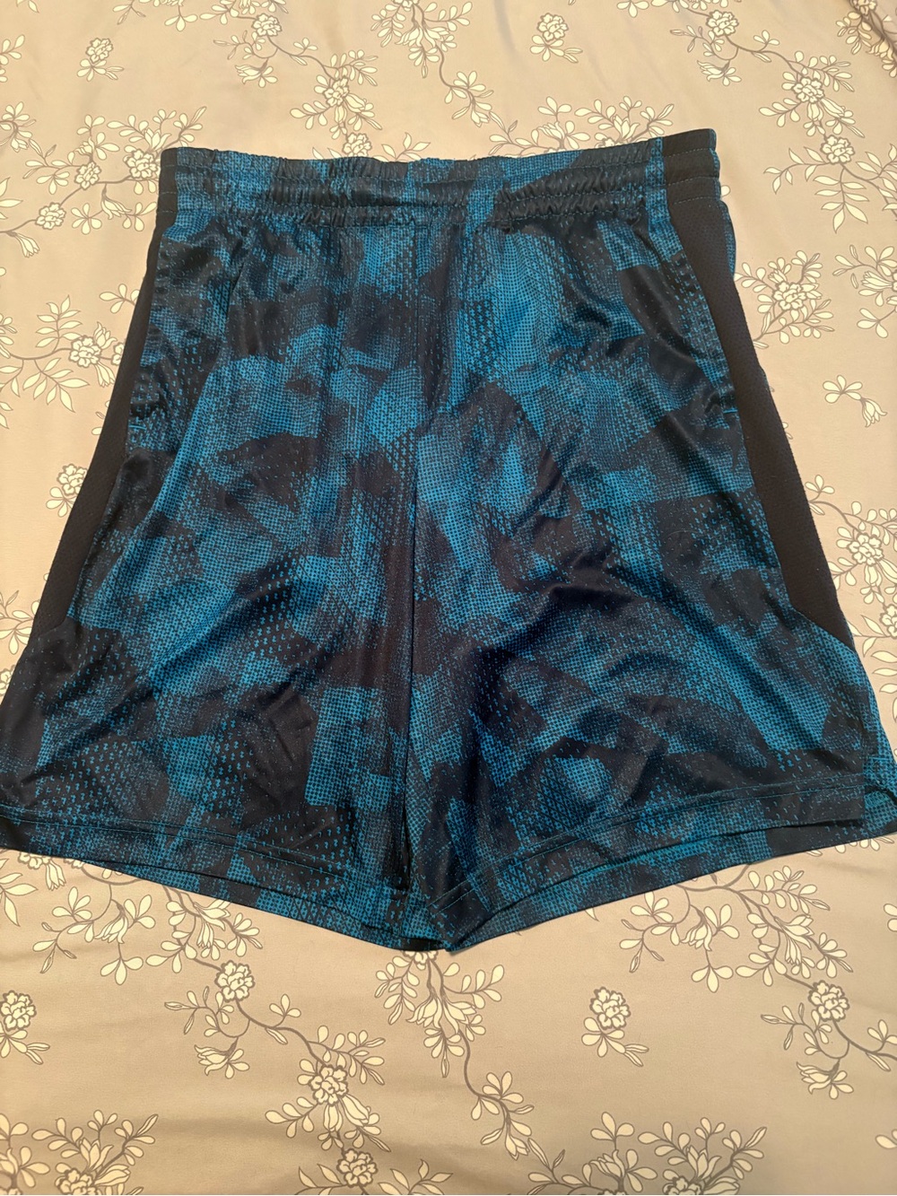 tek gear Blue and Black Athletic Shorts
